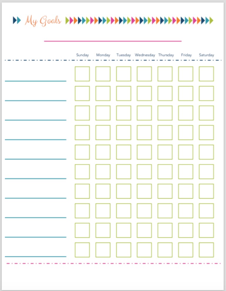 Free Printable Chart For Kids