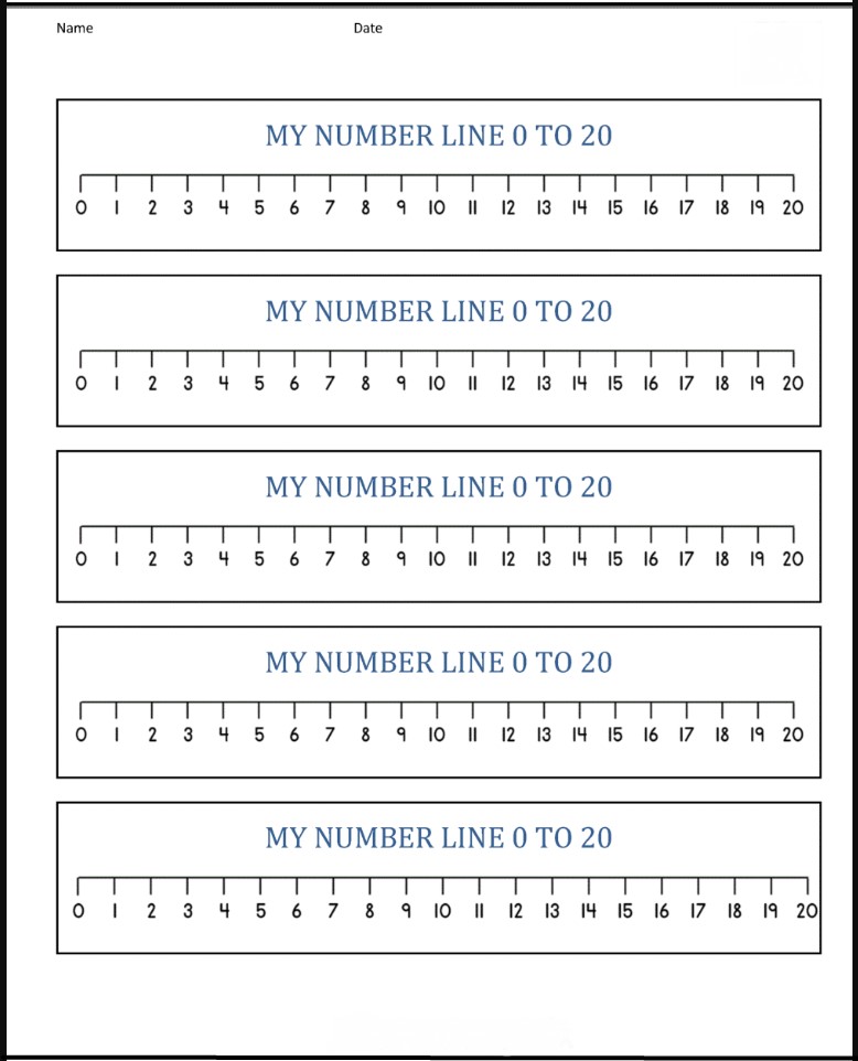 Free Printable Number Line