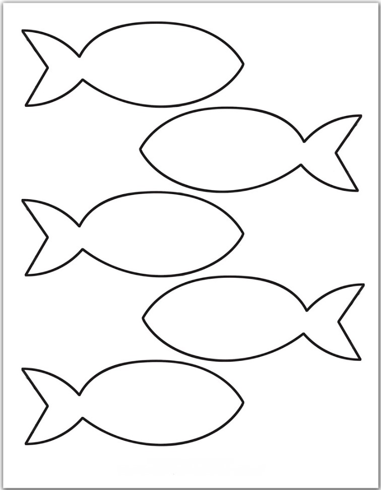 Free Printable Template of a Fish