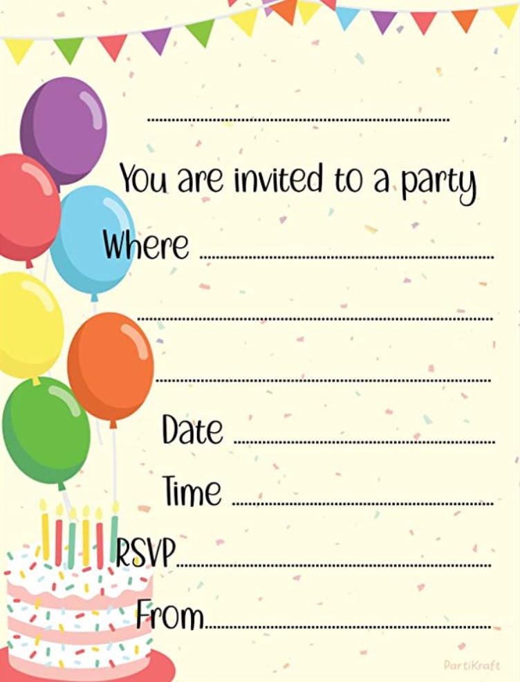 Printable Birthday Invitations