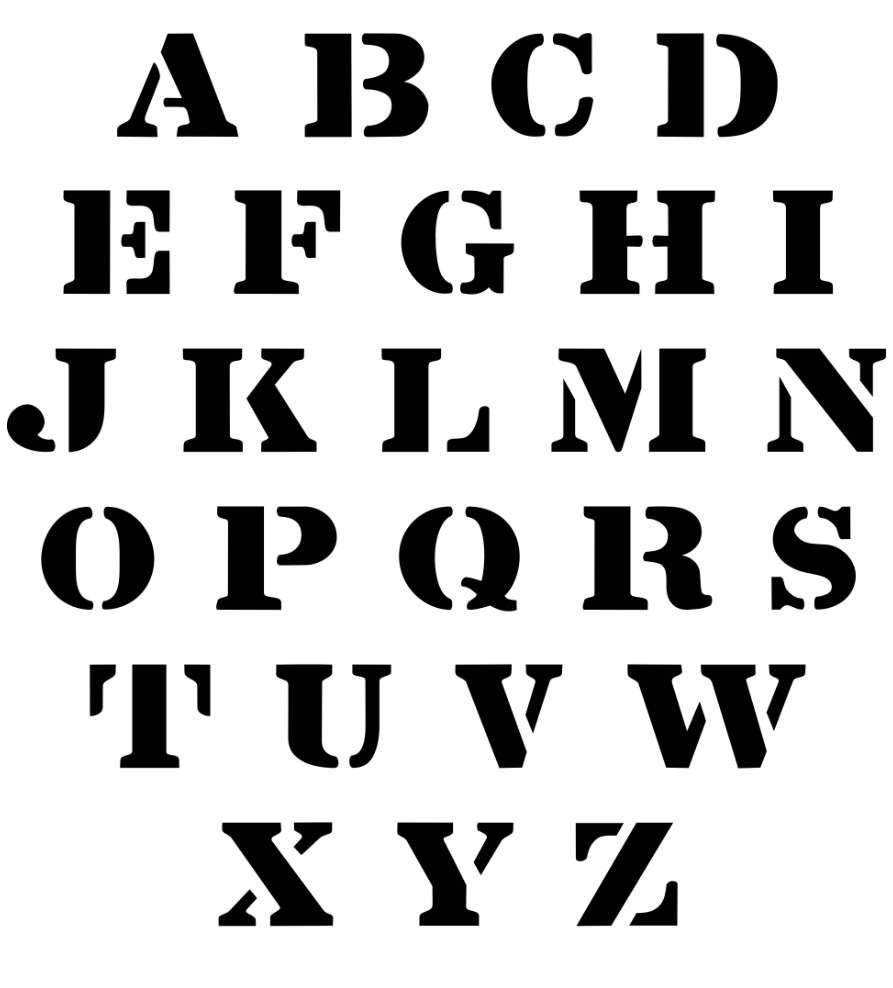 Printable Letter Stencils Free