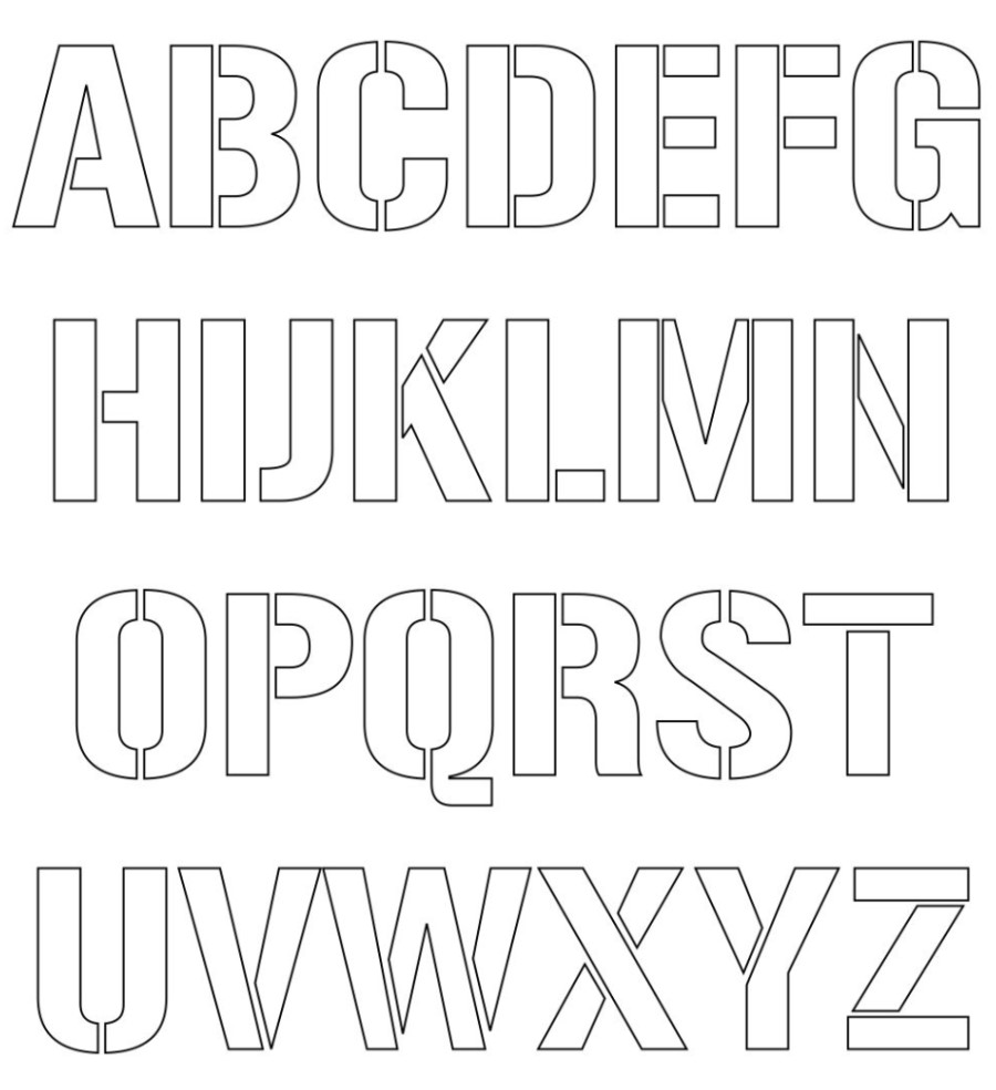 Printable Letter Stencils