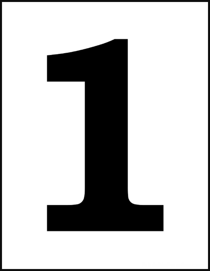 Printable Number 1 Worksheets Free