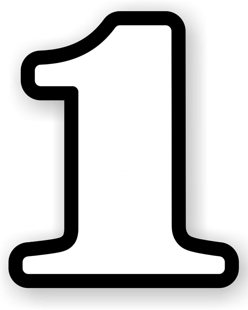 Printable Number 1