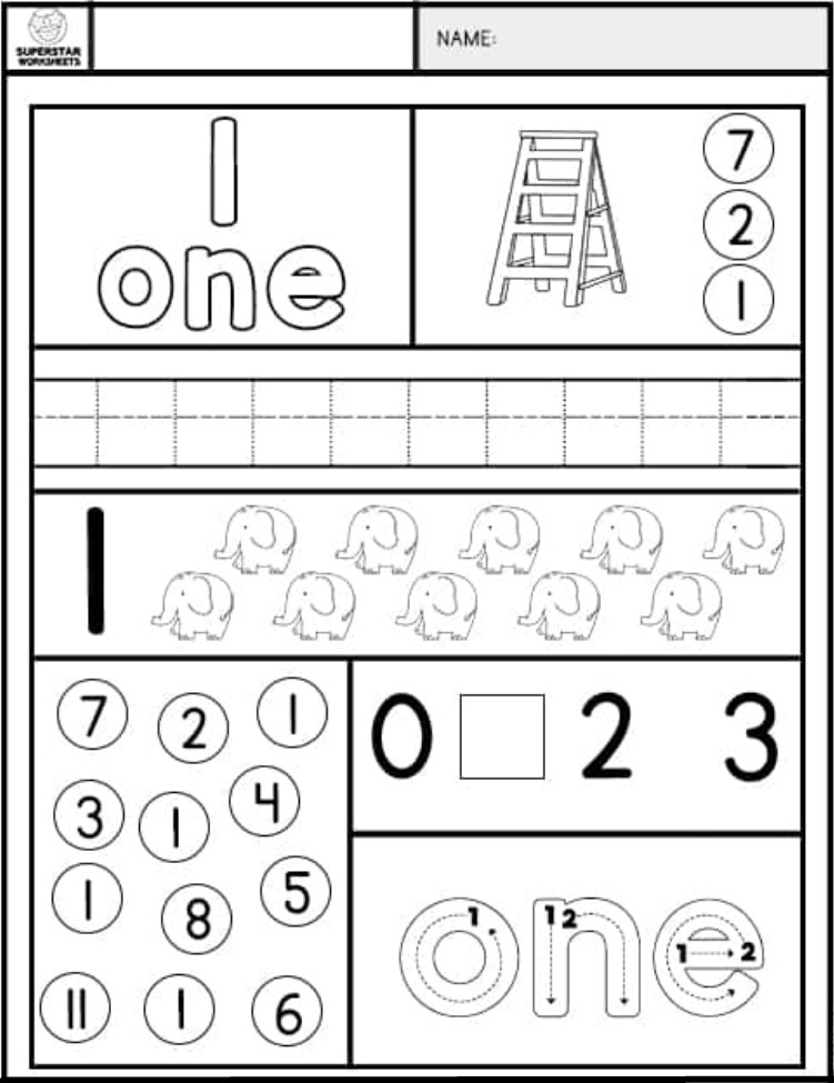 Printable Number Worksheets