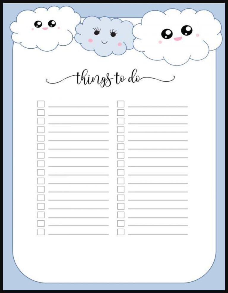 Printable Template Free