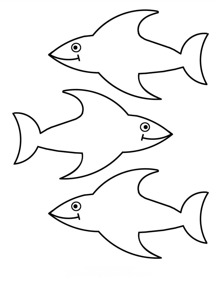 Printable Template of a Fish Free