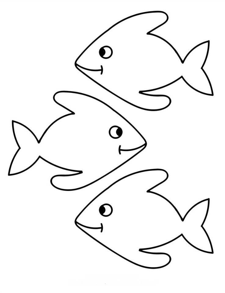 Printable Template of a Fish