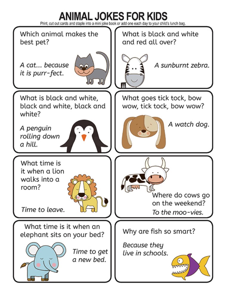 Printable Kids Jokes Free