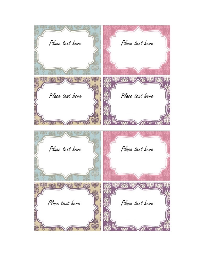 Printable Tag Template Free