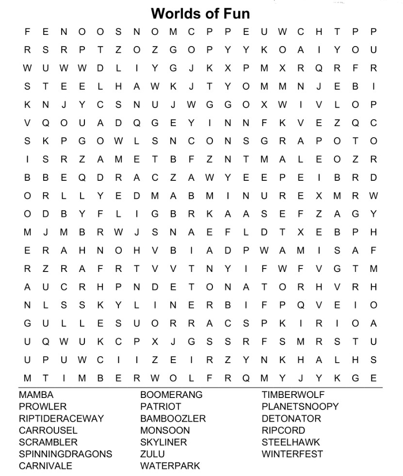 Printable Word Searches Free
