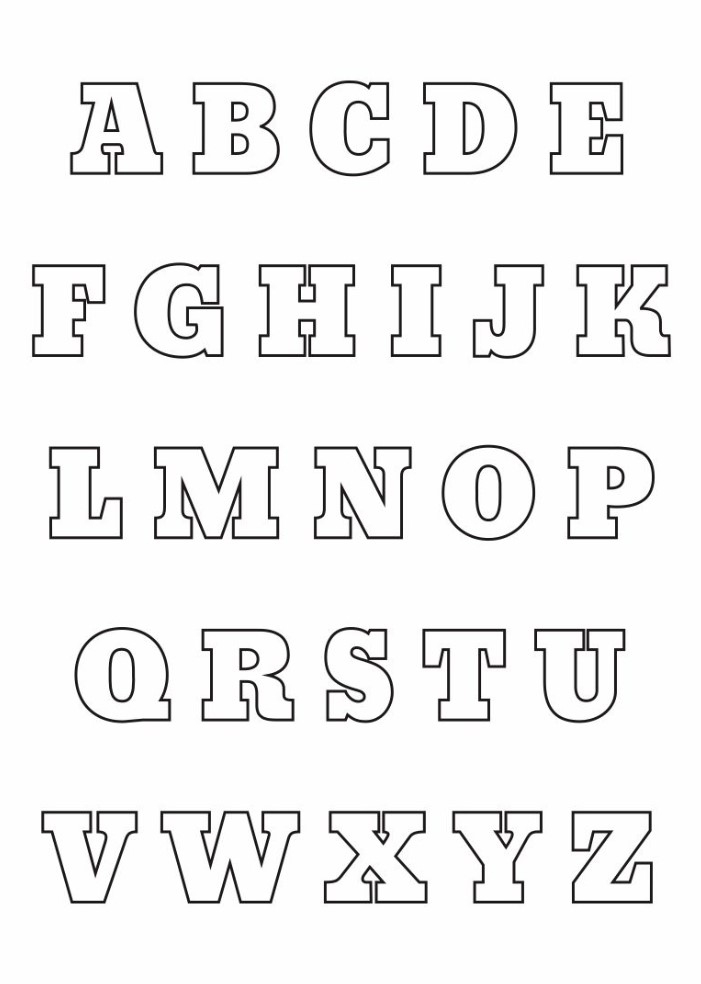 Free Printable Alphabet Stencils