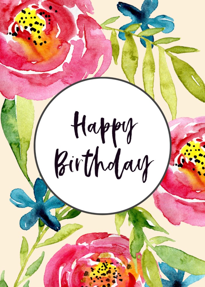 Free Printable Birthday Cards for Women