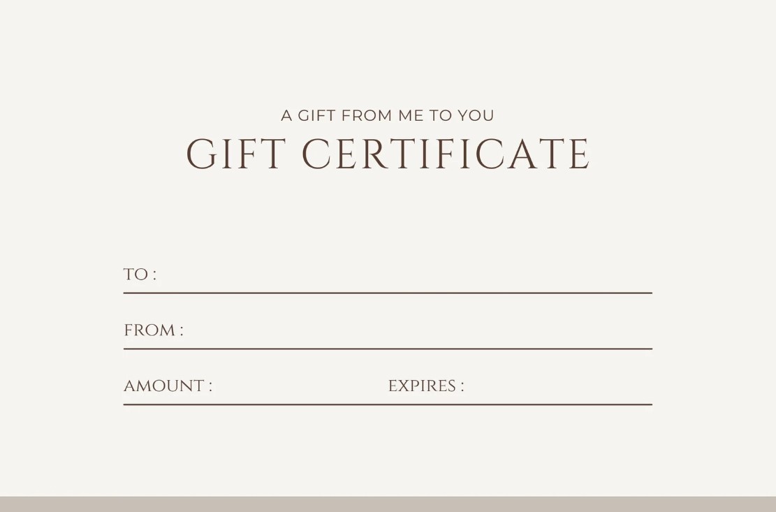 Free Printable Gift Certificates Template