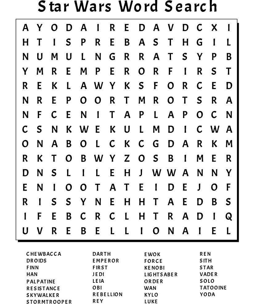 Free Printable Word Puzzles