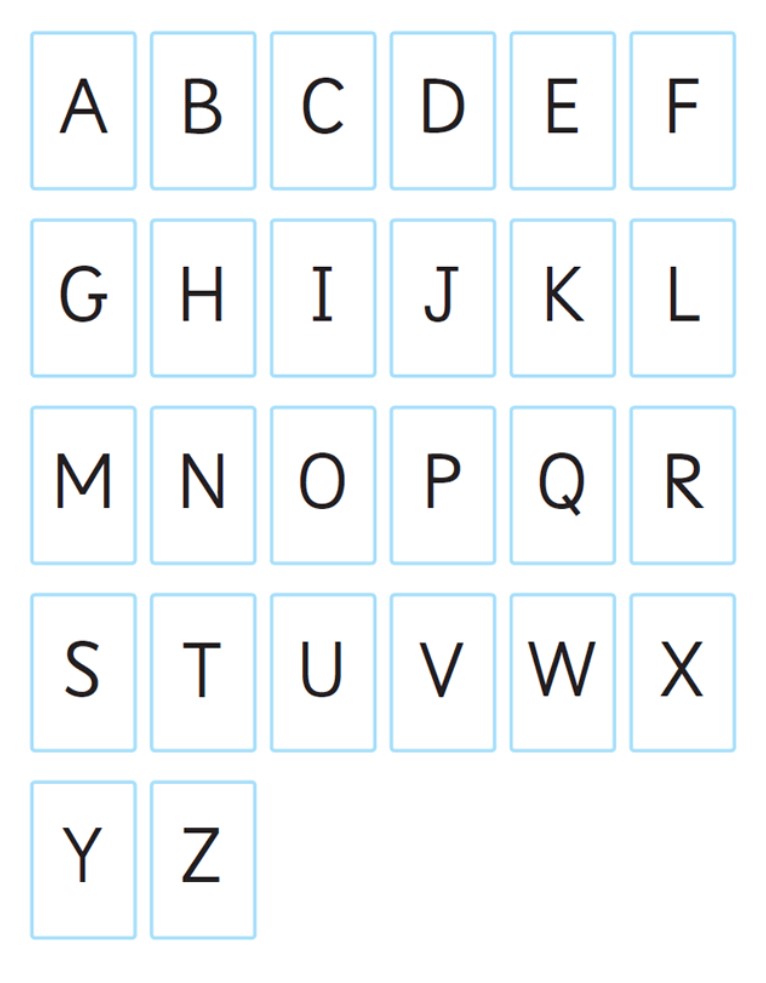 Printable Alphabet Cards Free