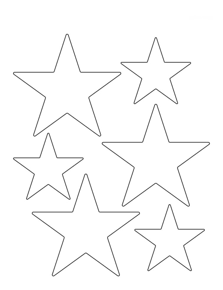 Printable Images of Stars Free