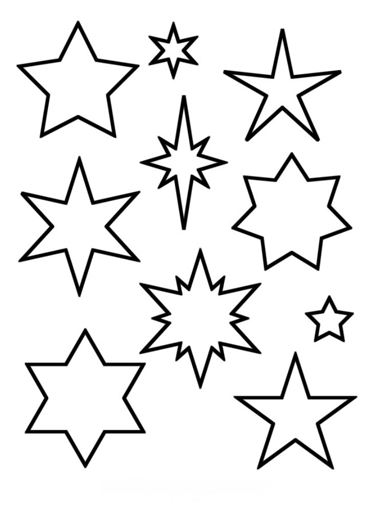 Printable Images of Stars
