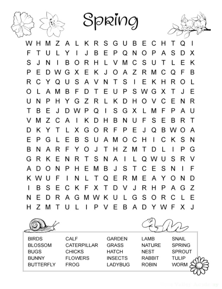 Printable Word Puzzles
