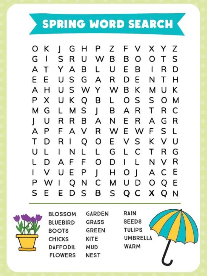 Printable Word Searches for Kids Free