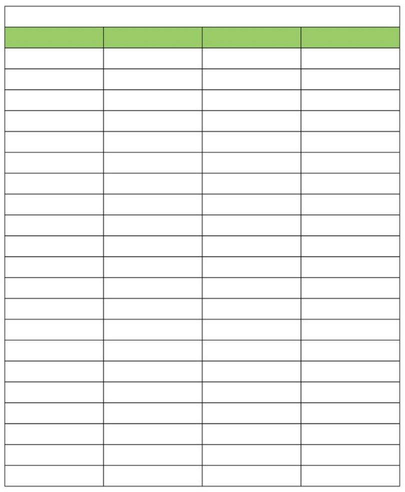 Free Printable Chart Make