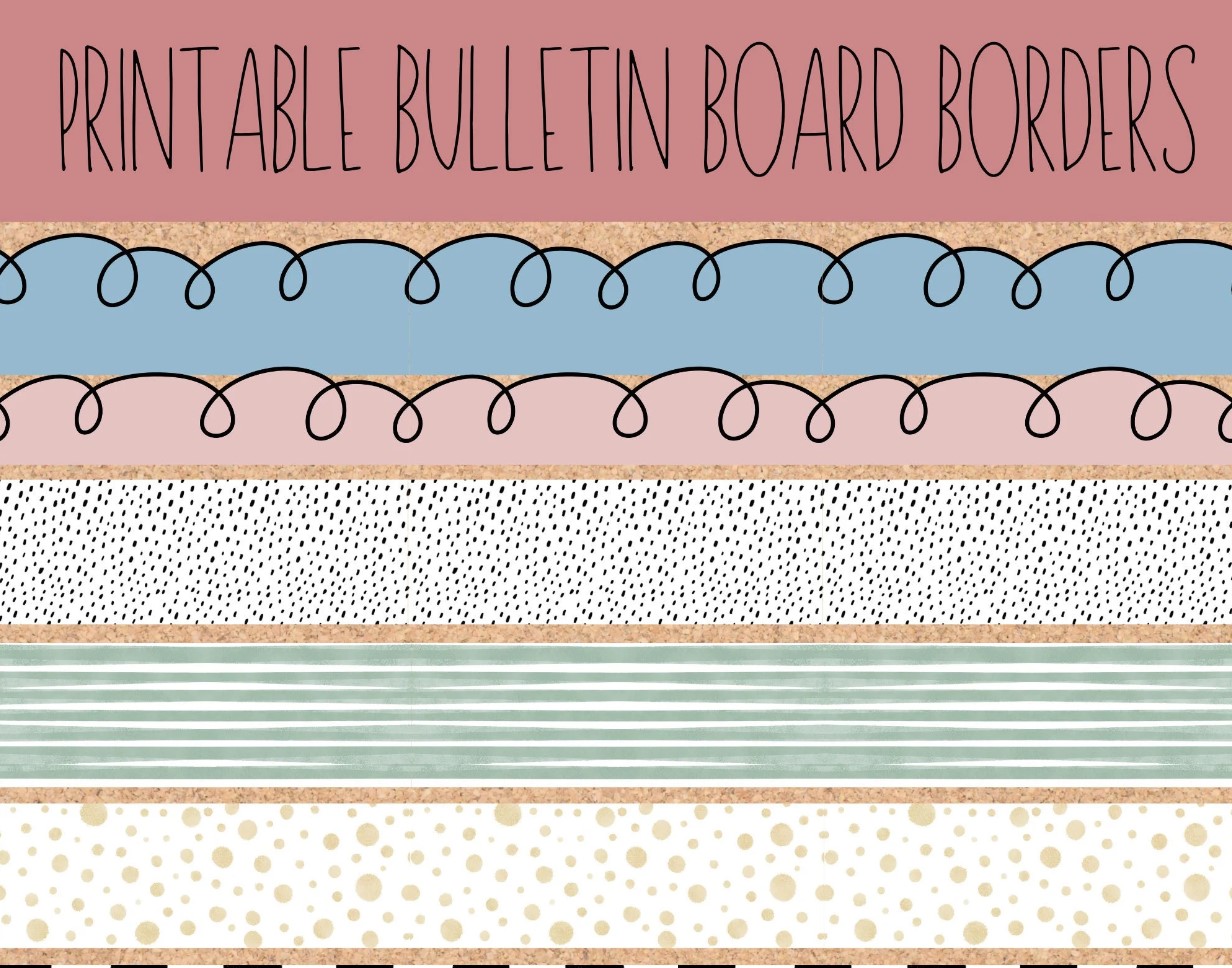 Printable Border for Bulletin Board