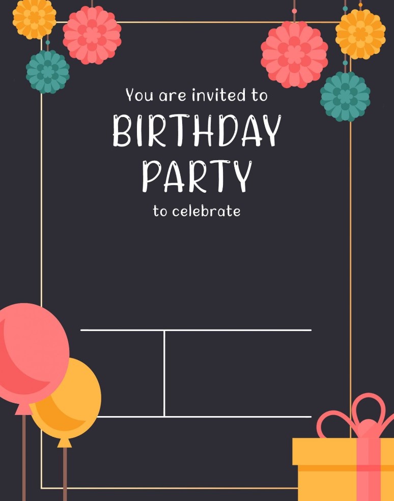 Printable Card Stock Invitations
