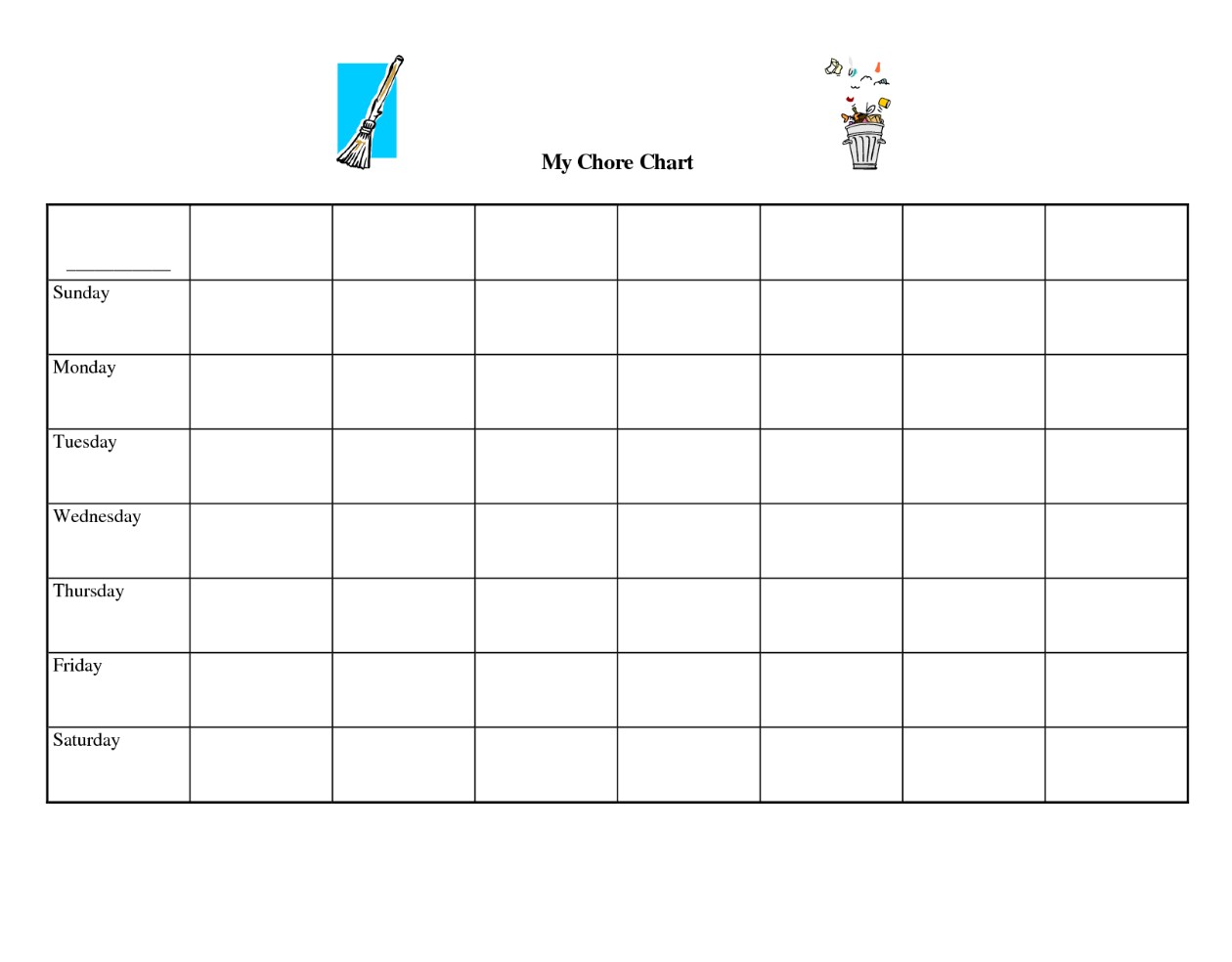 Printable Chart Templates Editable