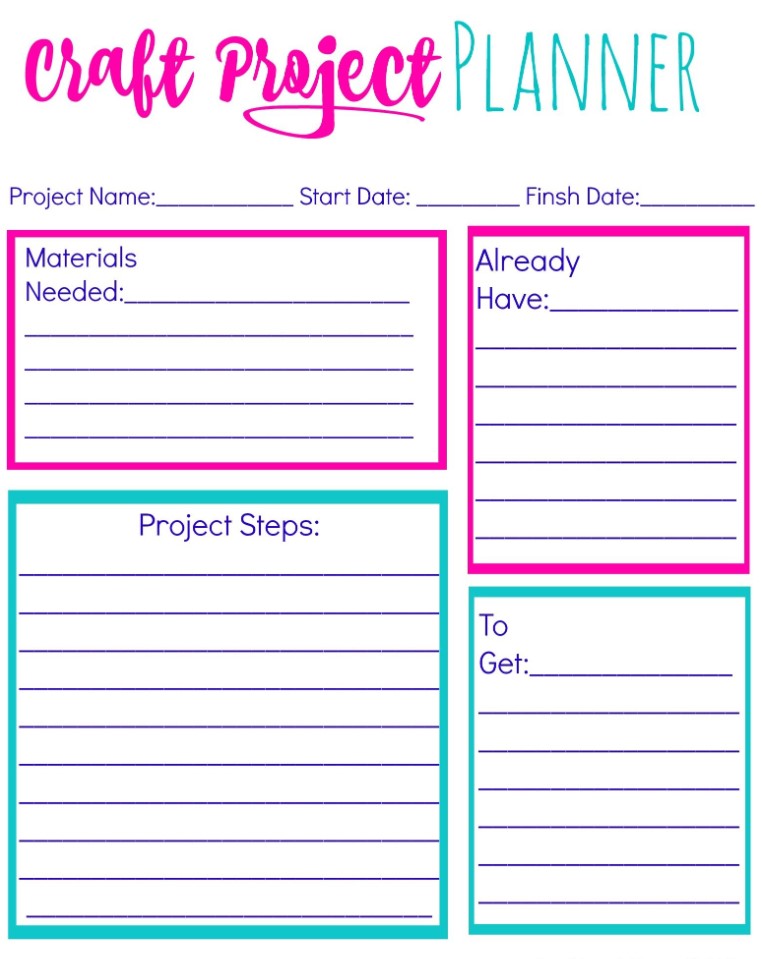 Printable Craft Projects Free
