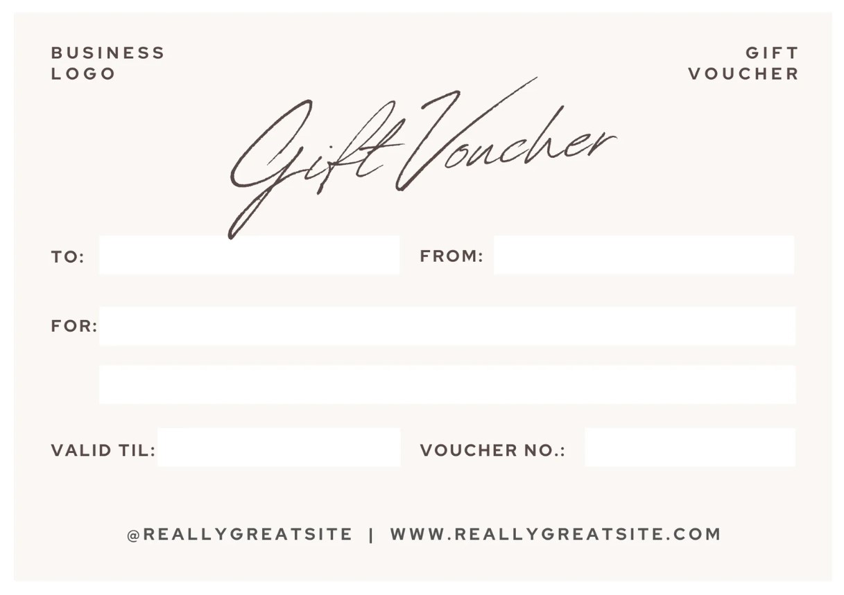 Printable Gift Vouchers Free