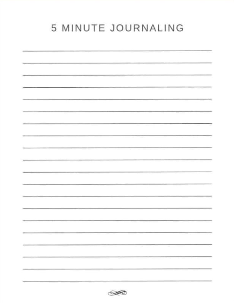 Printable Journal Template Free