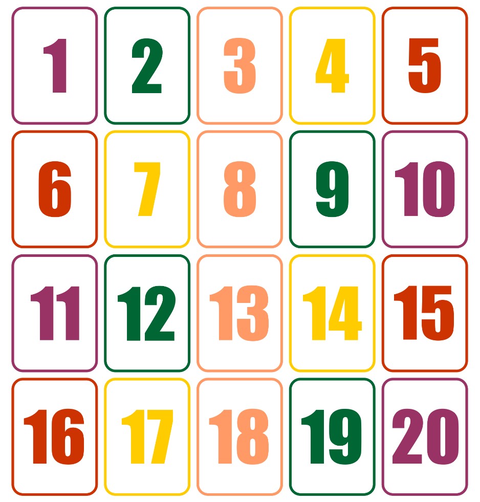 Printable Number Cards