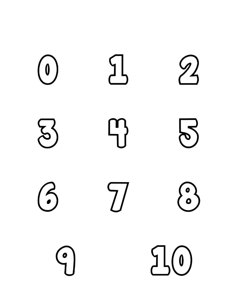 Printable Number Stencils