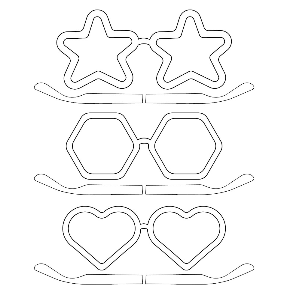 Printable Paper Eyeglasses Free