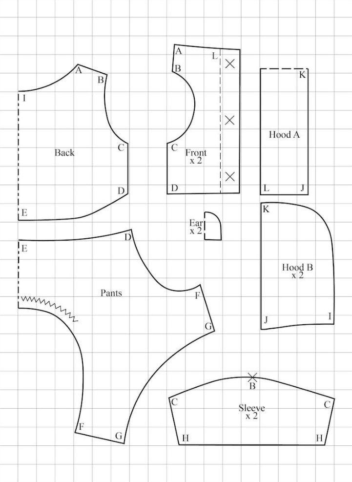 Printable Pattern for Dog Clothes Free