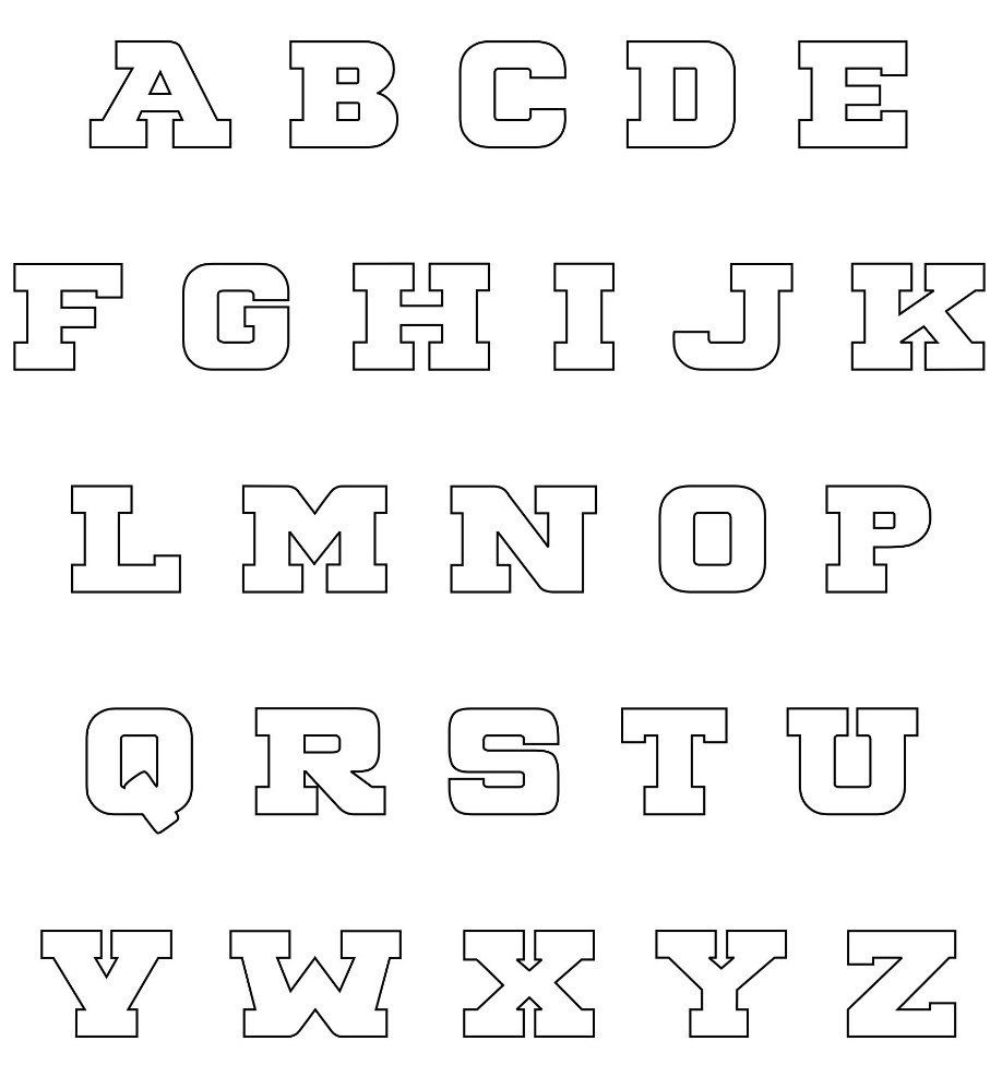 Printable Stencil Alphabet Free