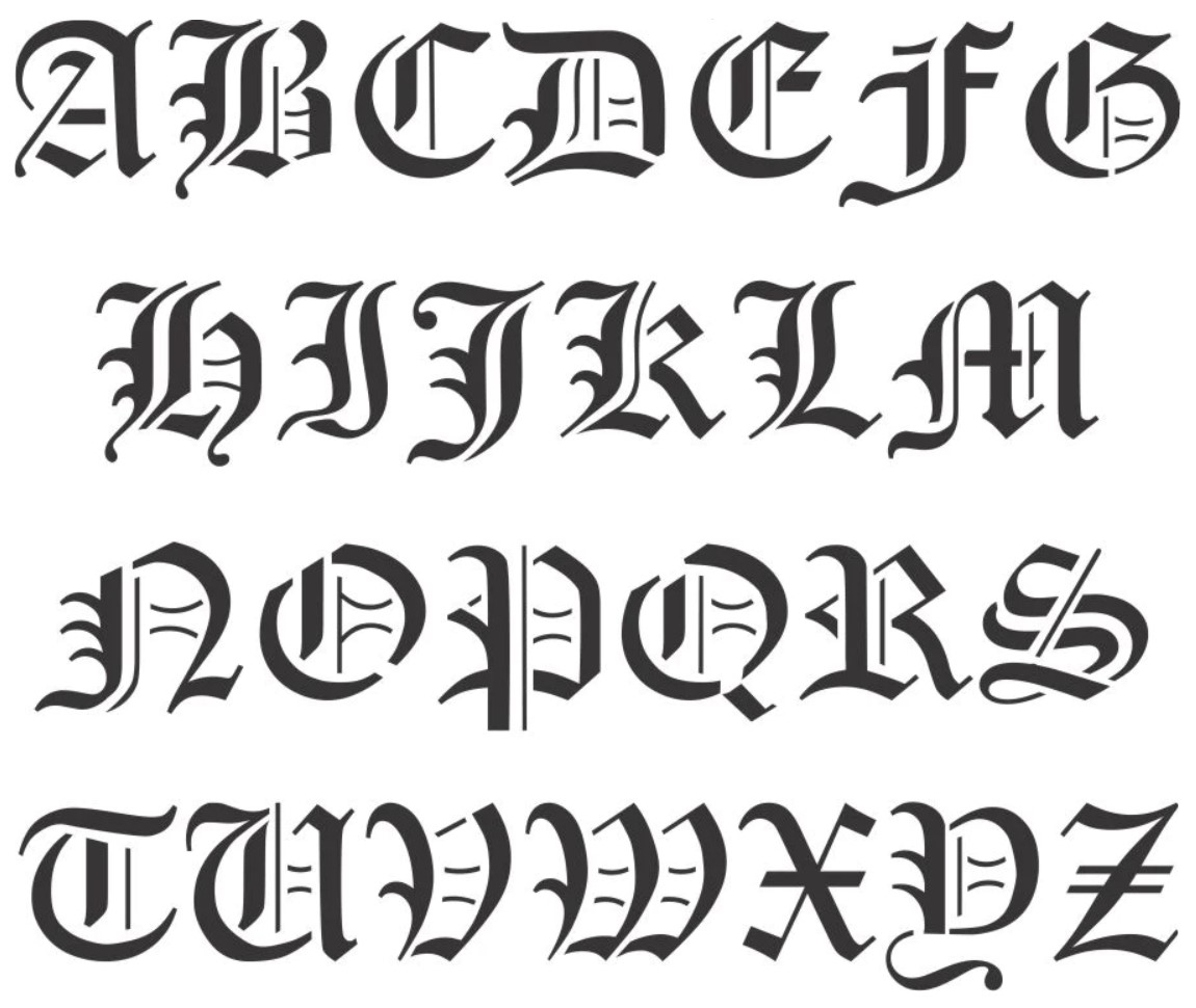 Printable Stencil Font Free