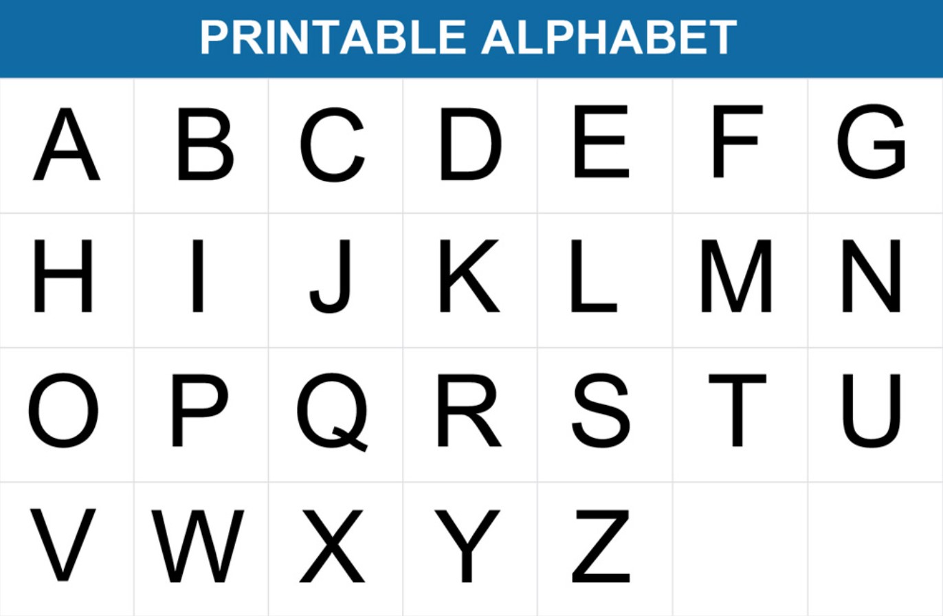 Free Printable Letters to Cut Out