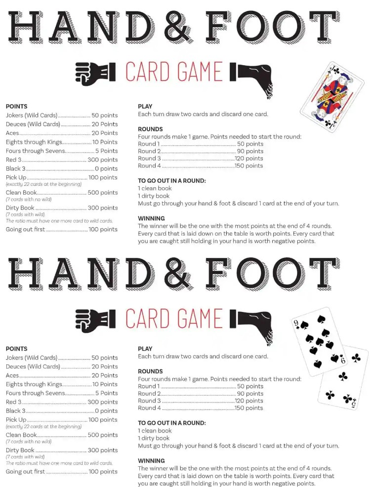 Printable Card Game Rules