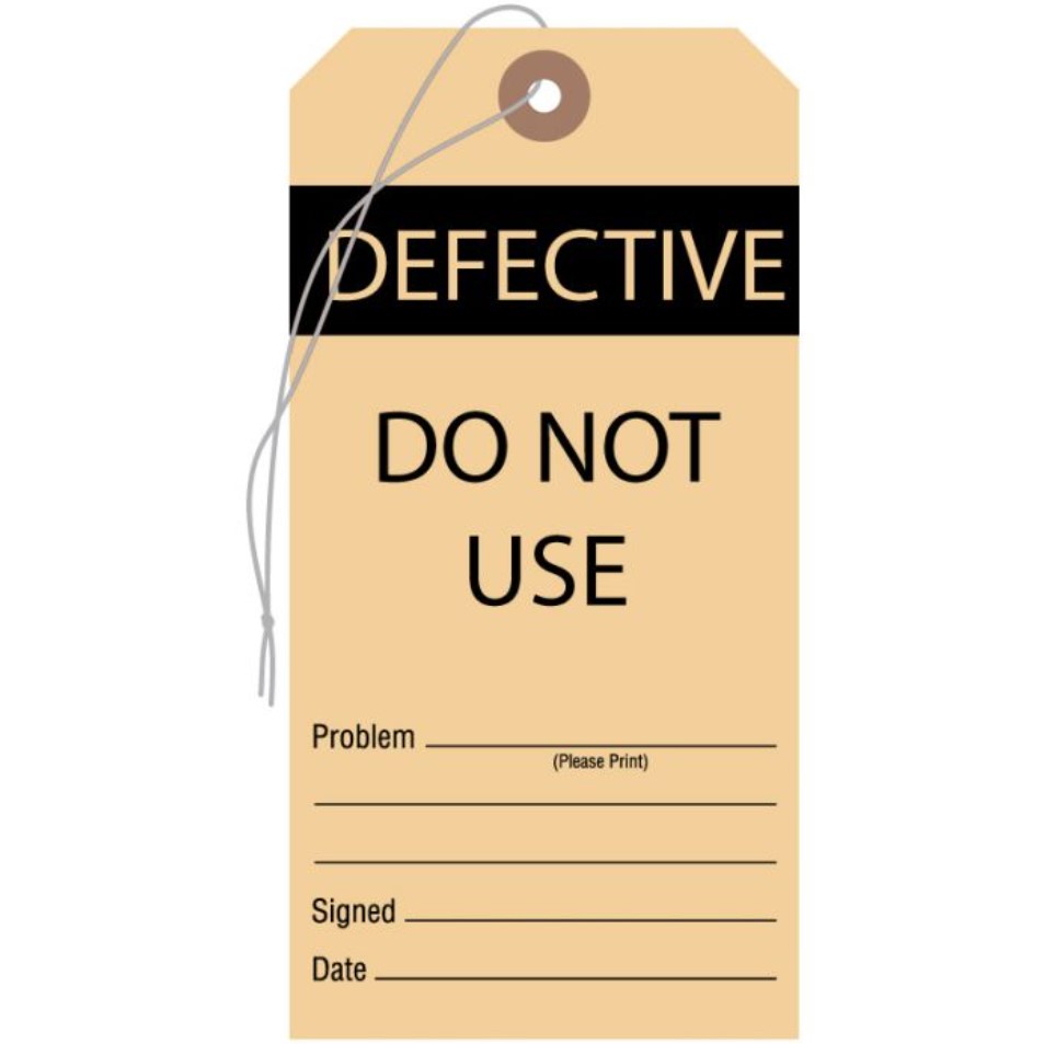 Printable Tag Applied for Sign Free