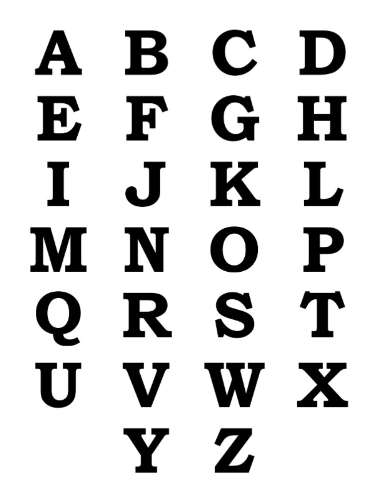 Printable Template Letters