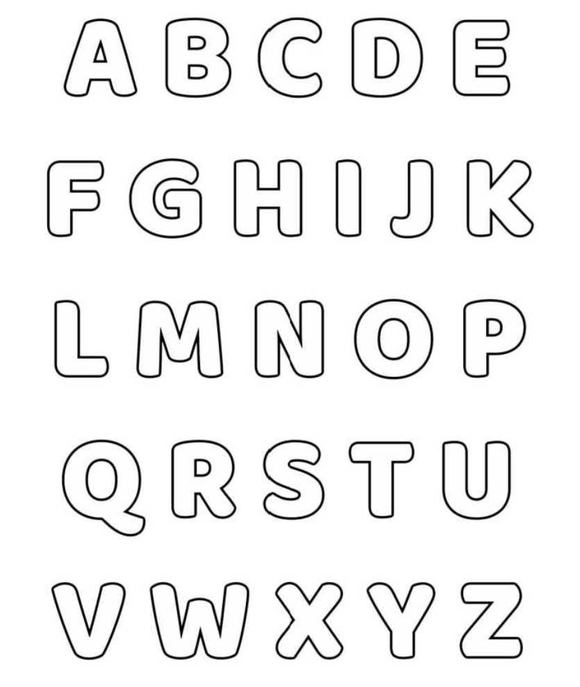 Alphabet Letter Templates Free Printable