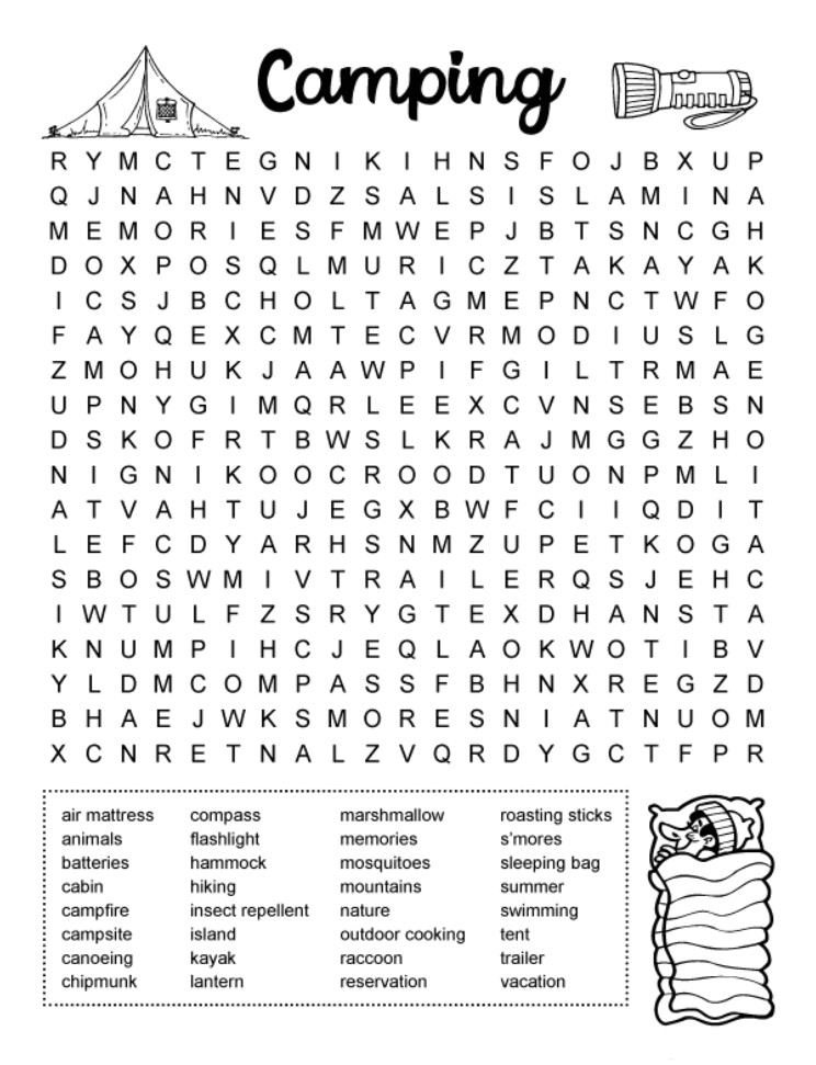 Printable Word Searches Hard Free