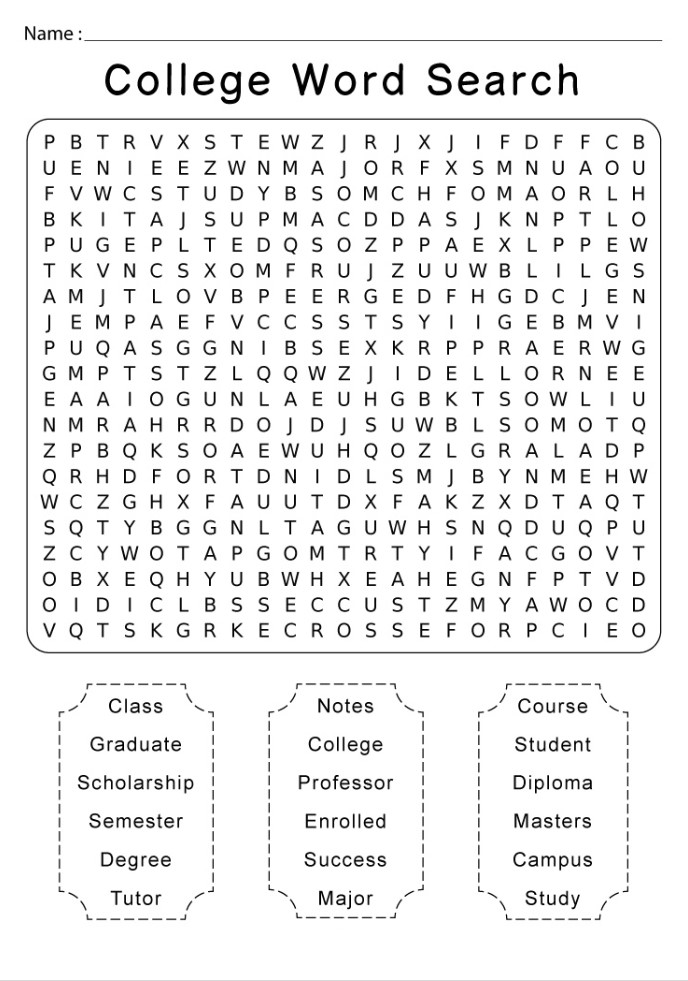 Printable Word Searches Hard
