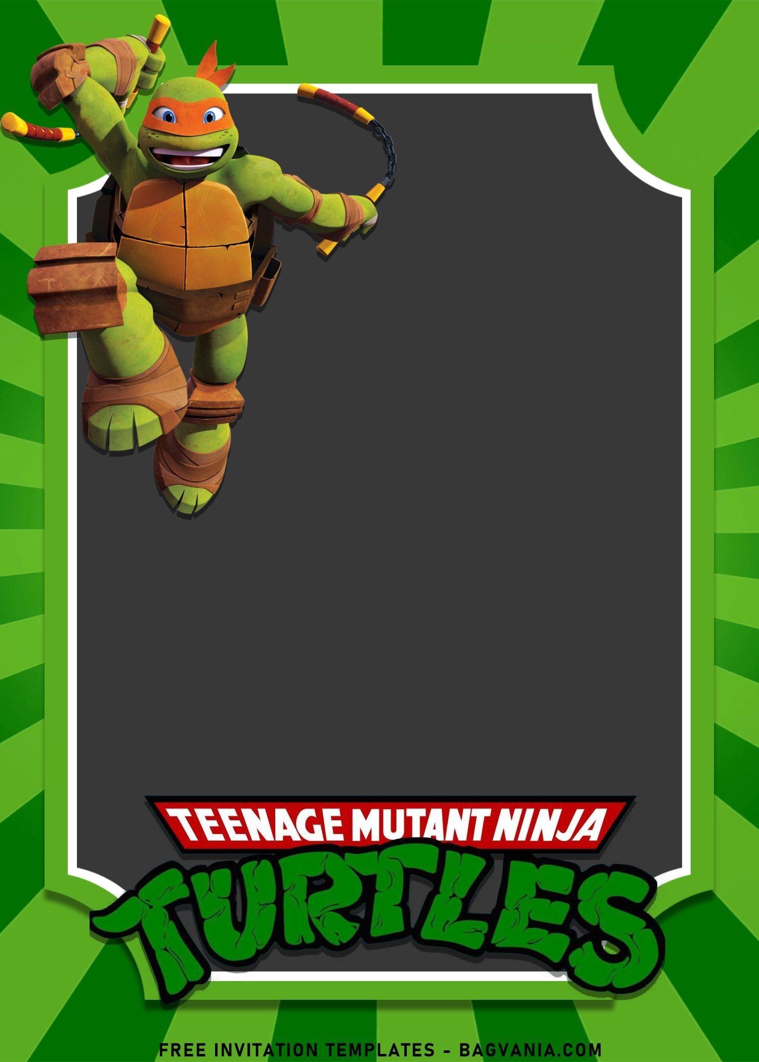 10 Awesome Teenage Mutant Ninja Turtles Birthday Invitation Templates Ninja Turtle Birthday Turtle Birthday Invitations Teenage Mutant Ninja Turtle Birthday