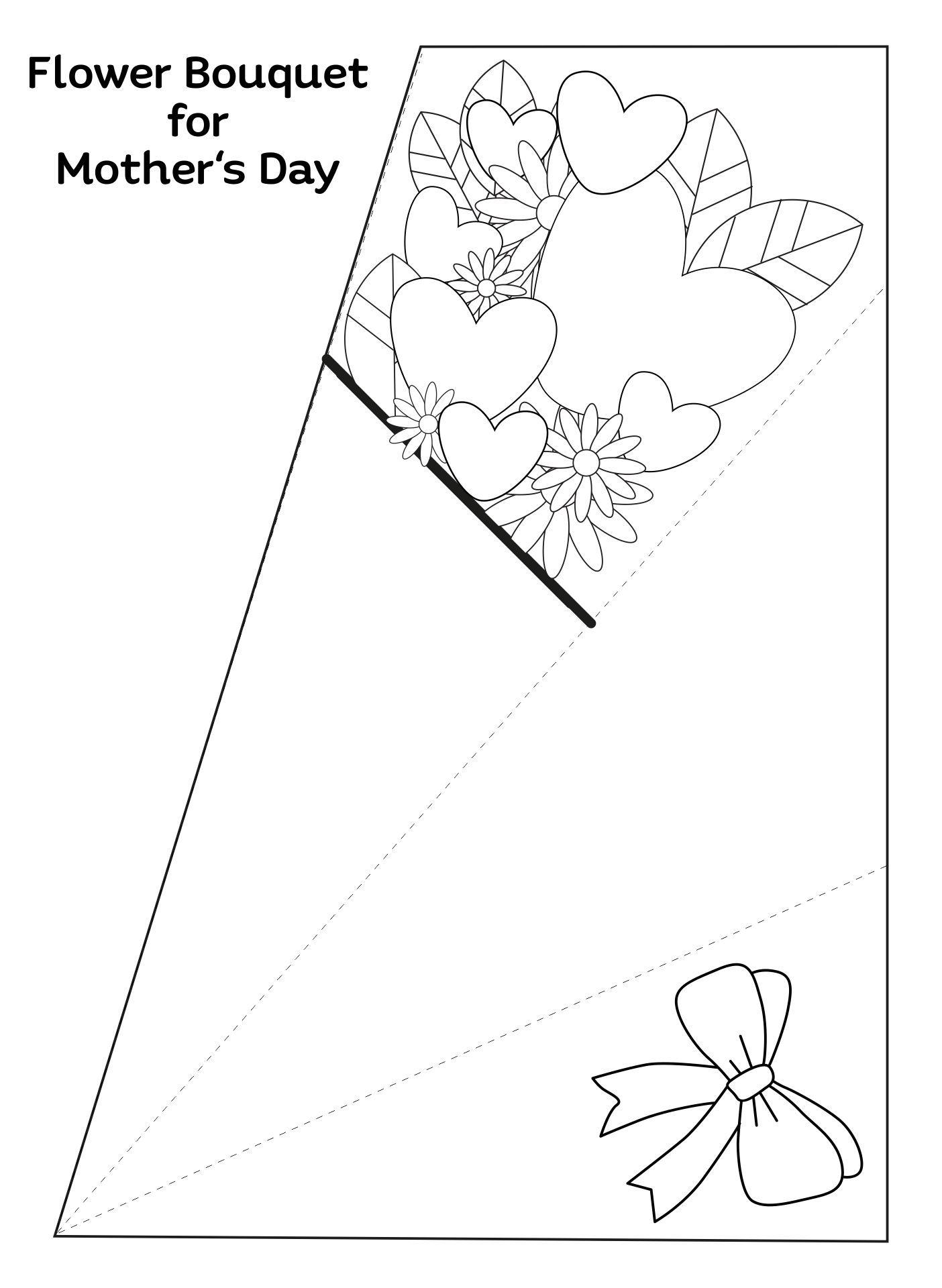 Printable Flower Bouquet Template