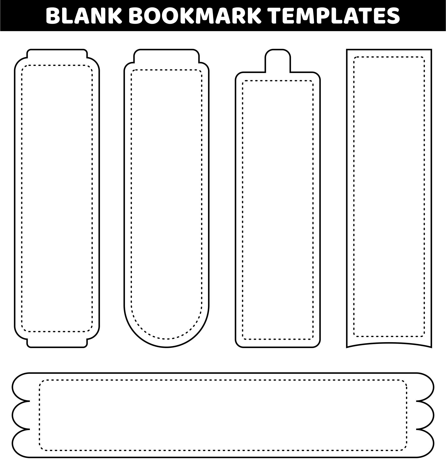 Free Printable Bookmark Template