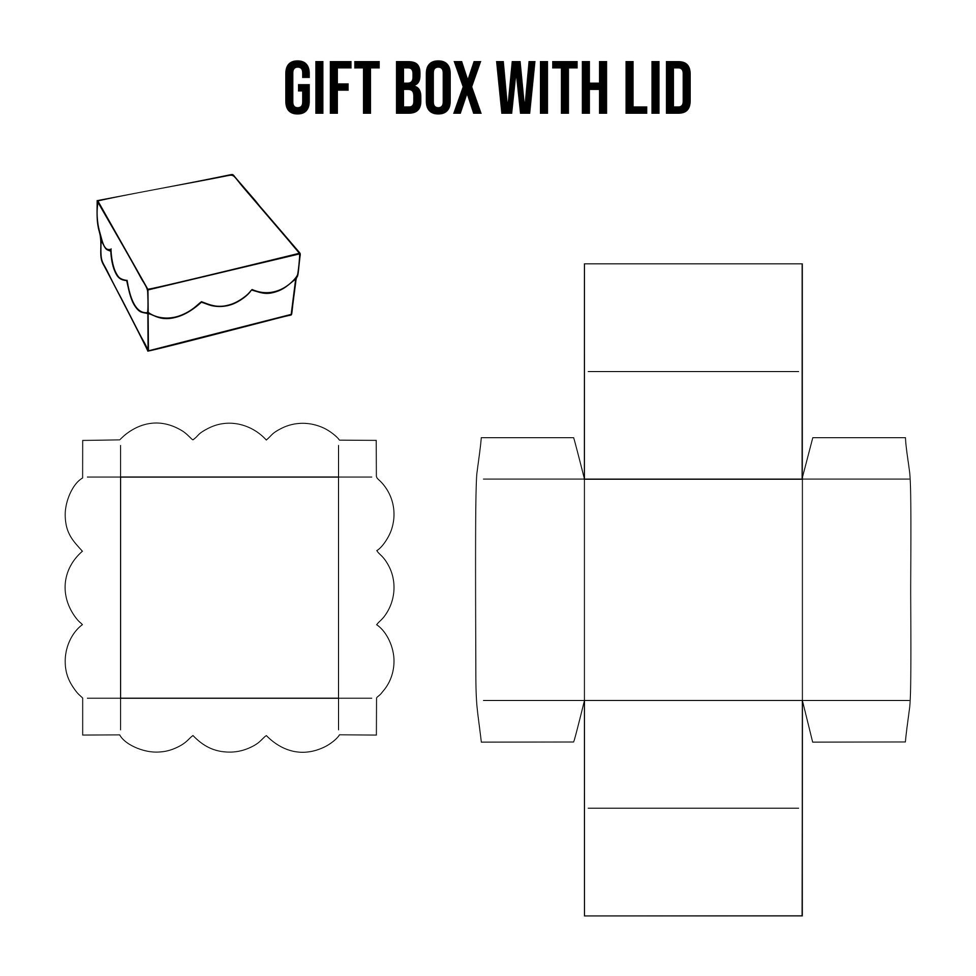 10 Best Gift Box With Lid Template Printables PDF For Free At Printablee Box Template Printable Gift Box Template Printable Gift Box Template Free