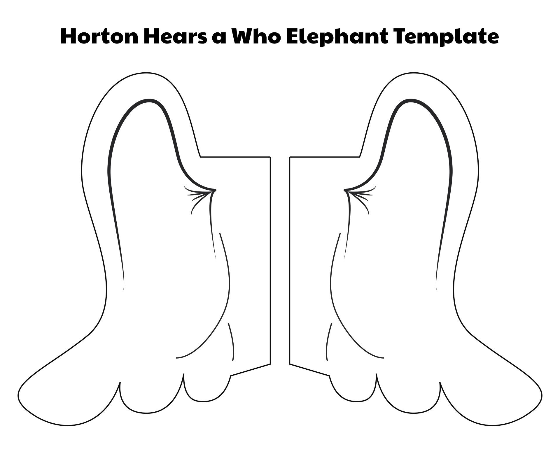10 Best Printable Elephant Trunk PDF For Free At Printablee Elephant Template Elephant Crafts Dr Seuss Crafts