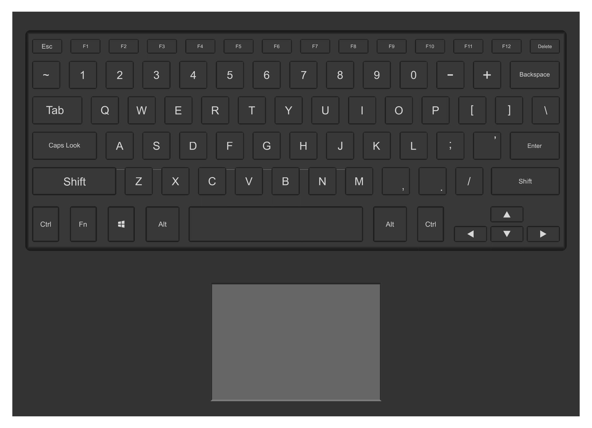 Computer Keyboard Template Printable